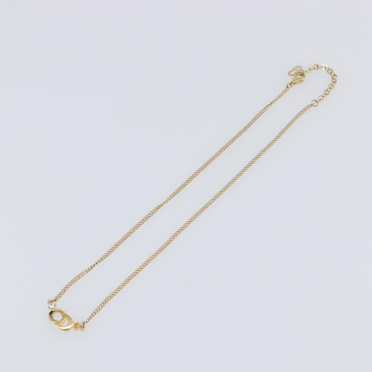 Christian Dior Necklace metal Gold Tone Auth 193477