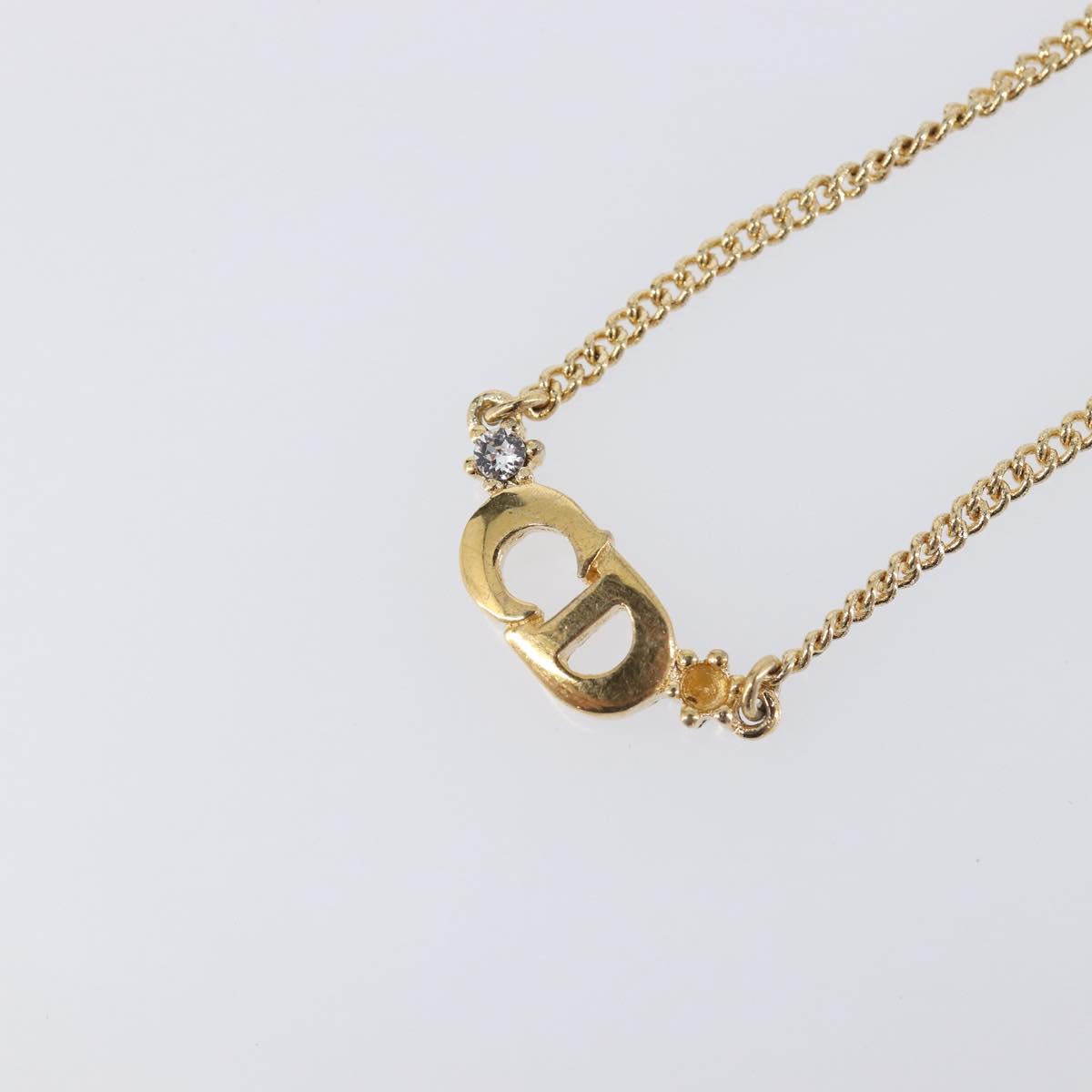 Christian Dior Necklace metal Gold Tone Auth 193477