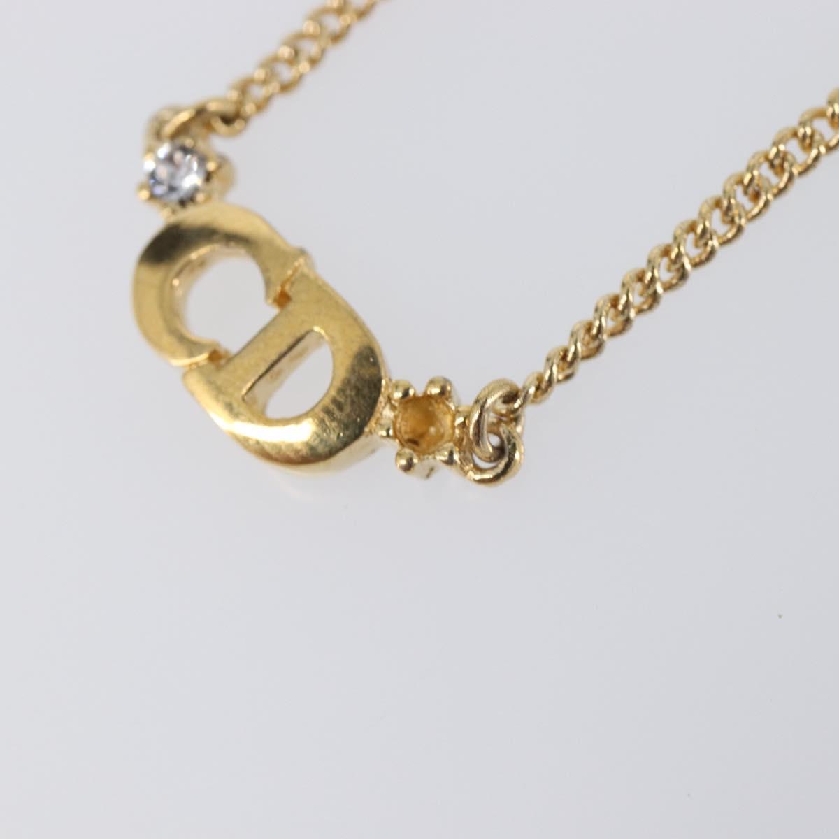 Christian Dior Necklace metal Gold Tone Auth 193477