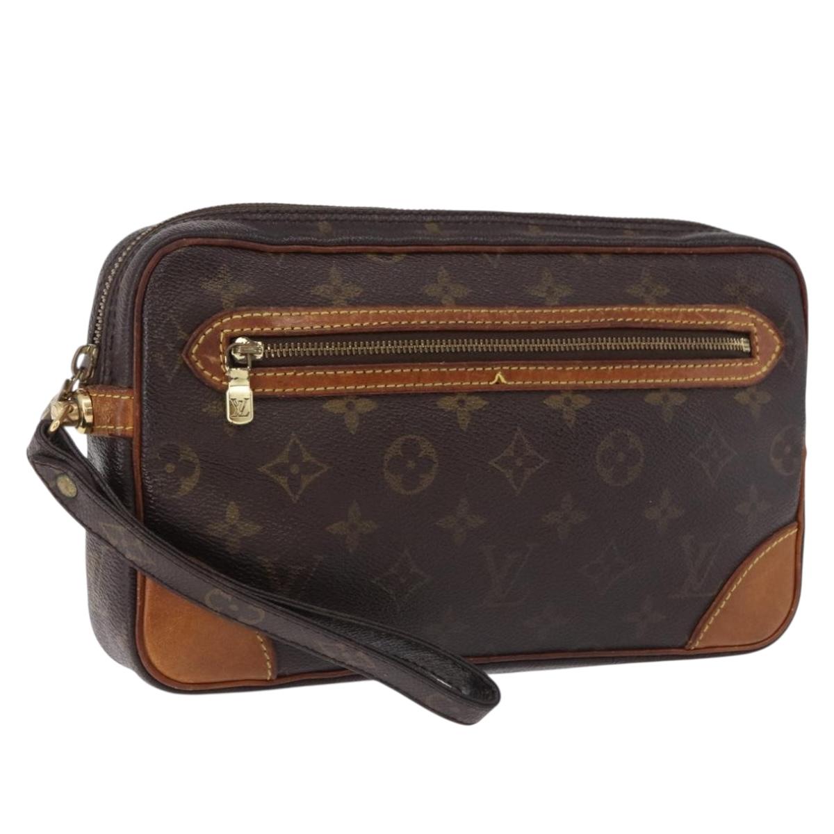 LOUIS VUITTON Monogram Marly Dragonne GM Clutch Bag M51825 LV Auth 193485