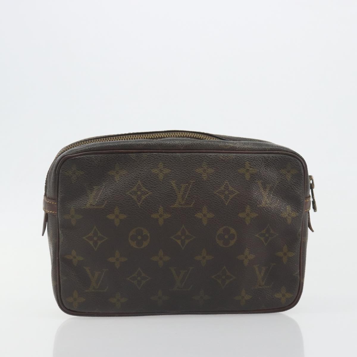 LOUIS VUITTON Monogram Pouch 2 Set LV Auth 193487