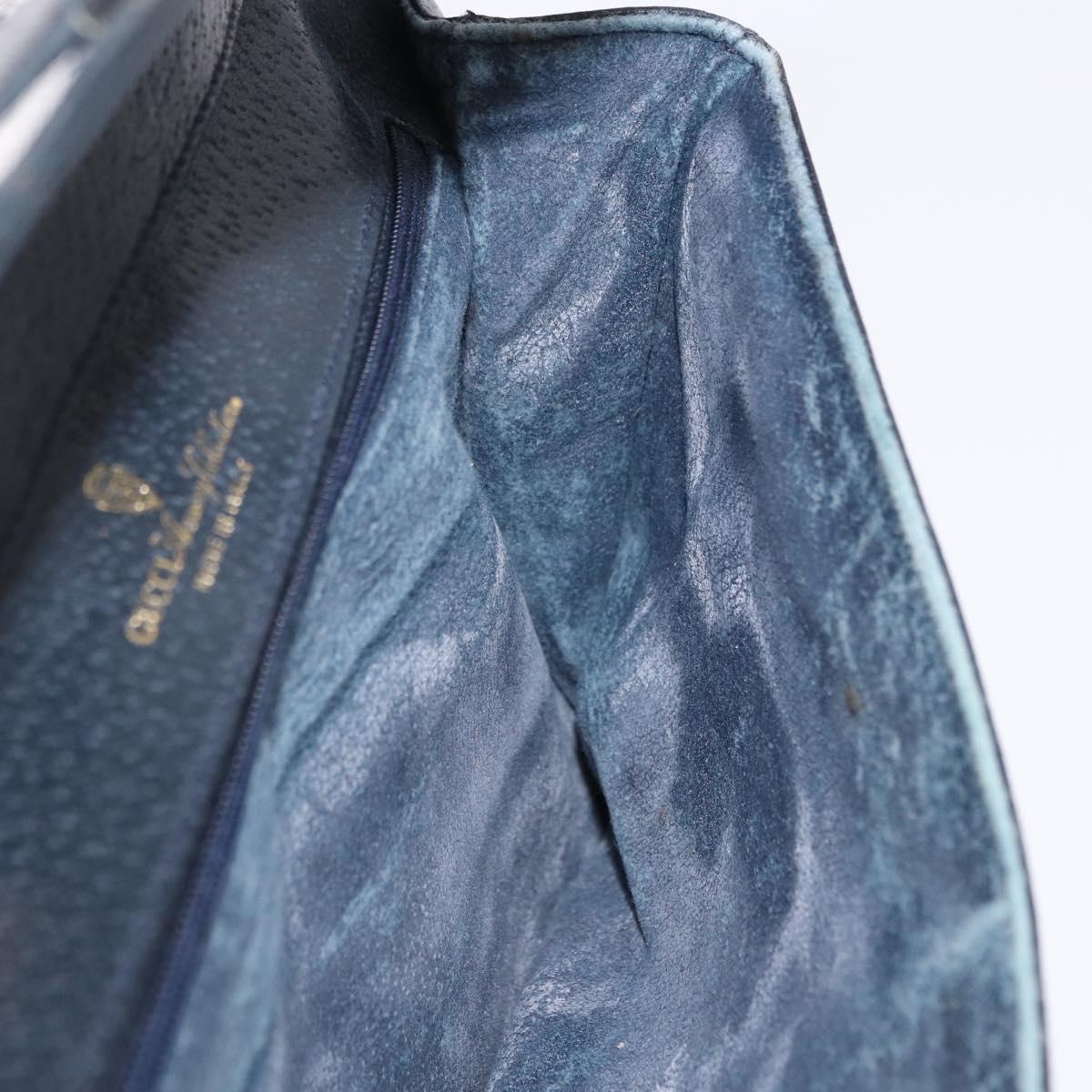 GUCCI GG Supreme Shoulder Bag PVC Navy Gold 004 02 025 Auth 193497