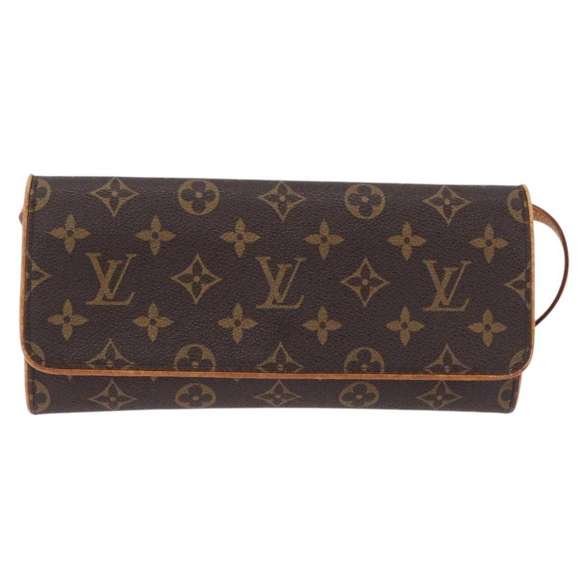 LOUIS VUITTON Monogram Pochette Twin GM Shoulder Bag M51852 LV Auth 193501