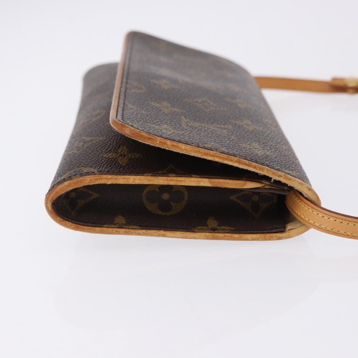 LOUIS VUITTON Monogram Pochette Twin GM Shoulder Bag M51852 LV Auth 193501