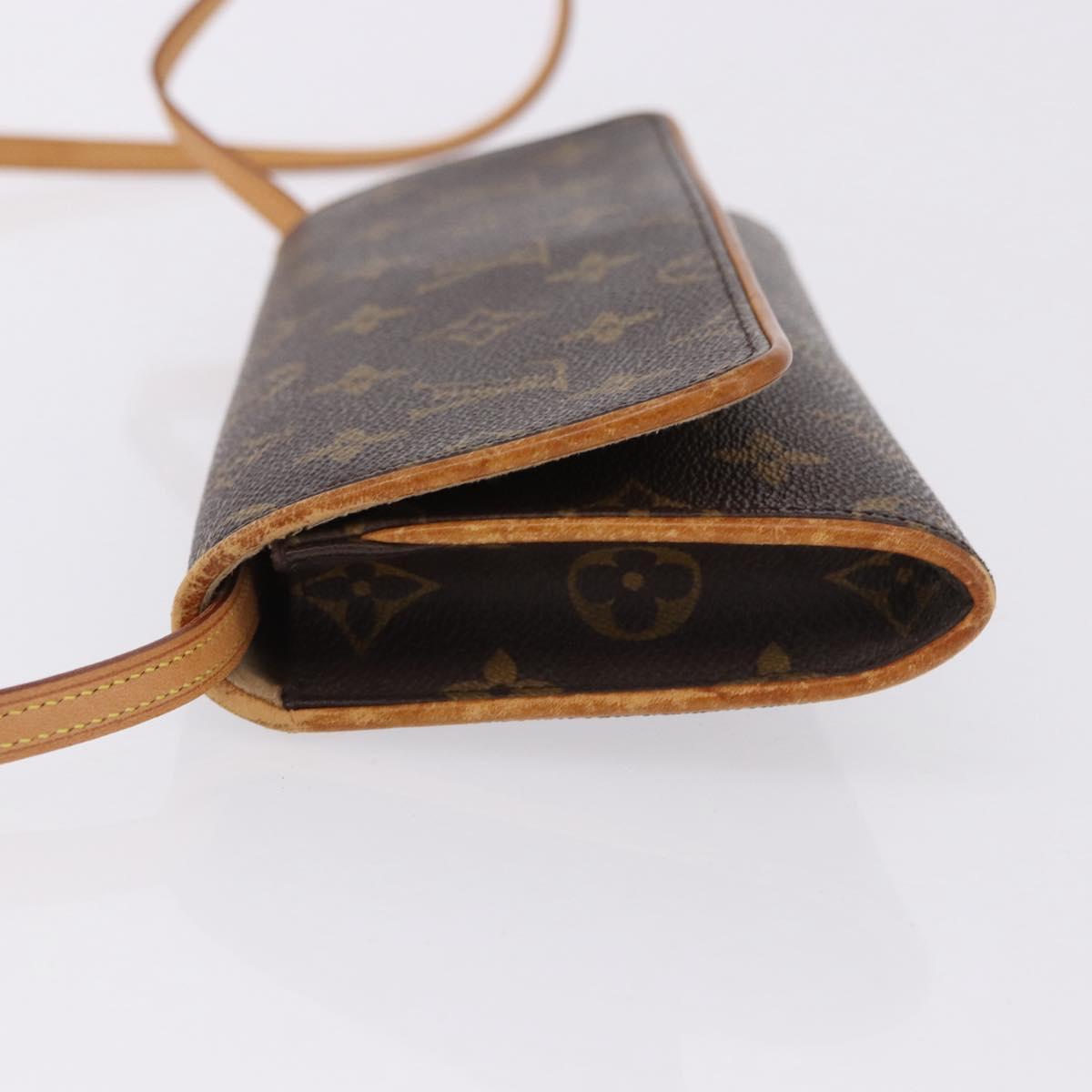 LOUIS VUITTON Monogram Pochette Twin GM Shoulder Bag M51852 LV Auth 193501