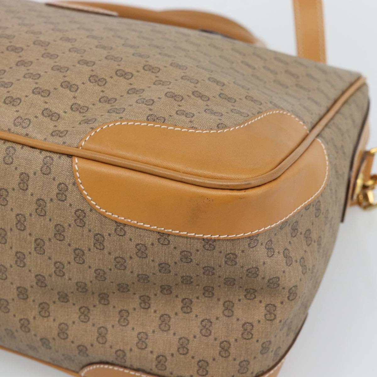 GUCCI Micro GG Supreme Hand Bag PVC 2way Beige Gold 002 122 0033 Auth 193503