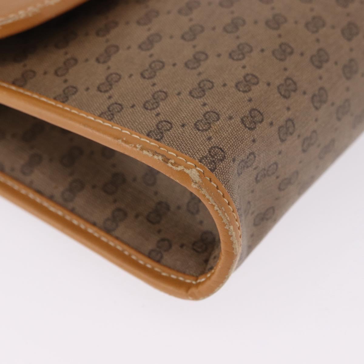 GUCCI Micro GG Supreme Shoulder Bag PVC Beige Gold 004 58 0264 Auth 193507