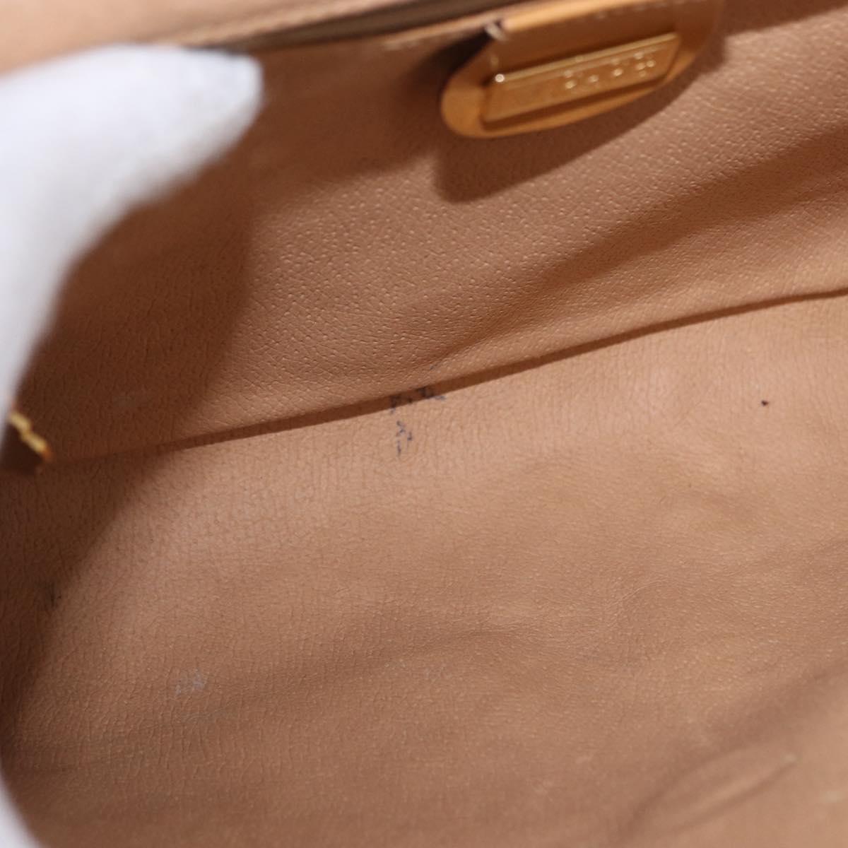 GUCCI Micro GG Supreme Shoulder Bag PVC Beige Gold 004 58 0264 Auth 193507