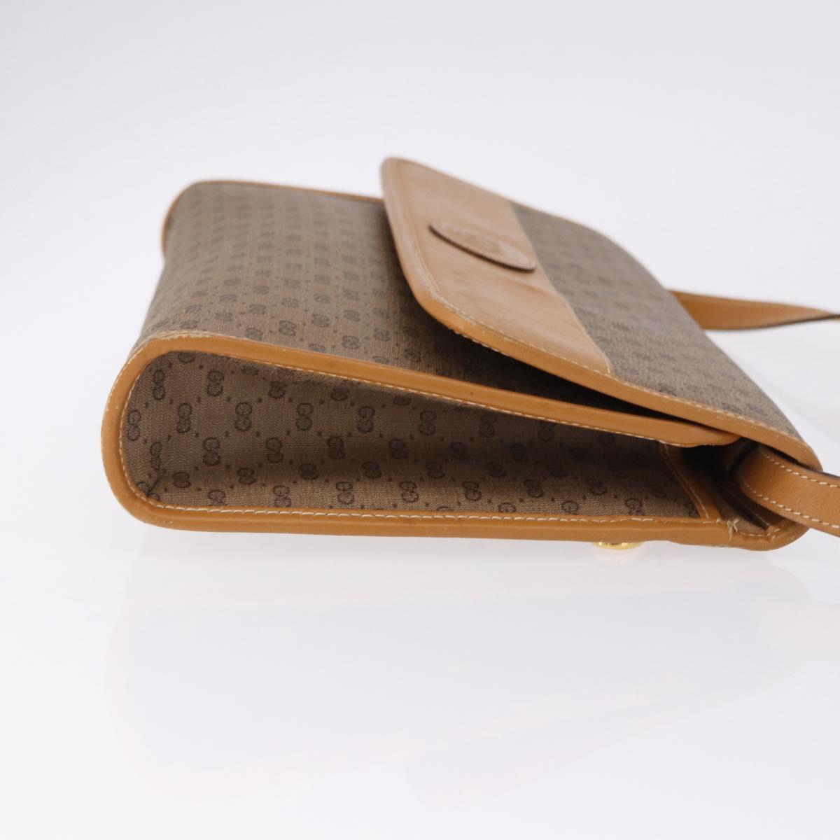 GUCCI Micro GG Supreme Shoulder Bag PVC Beige Gold 004 58 0264 Auth 193507