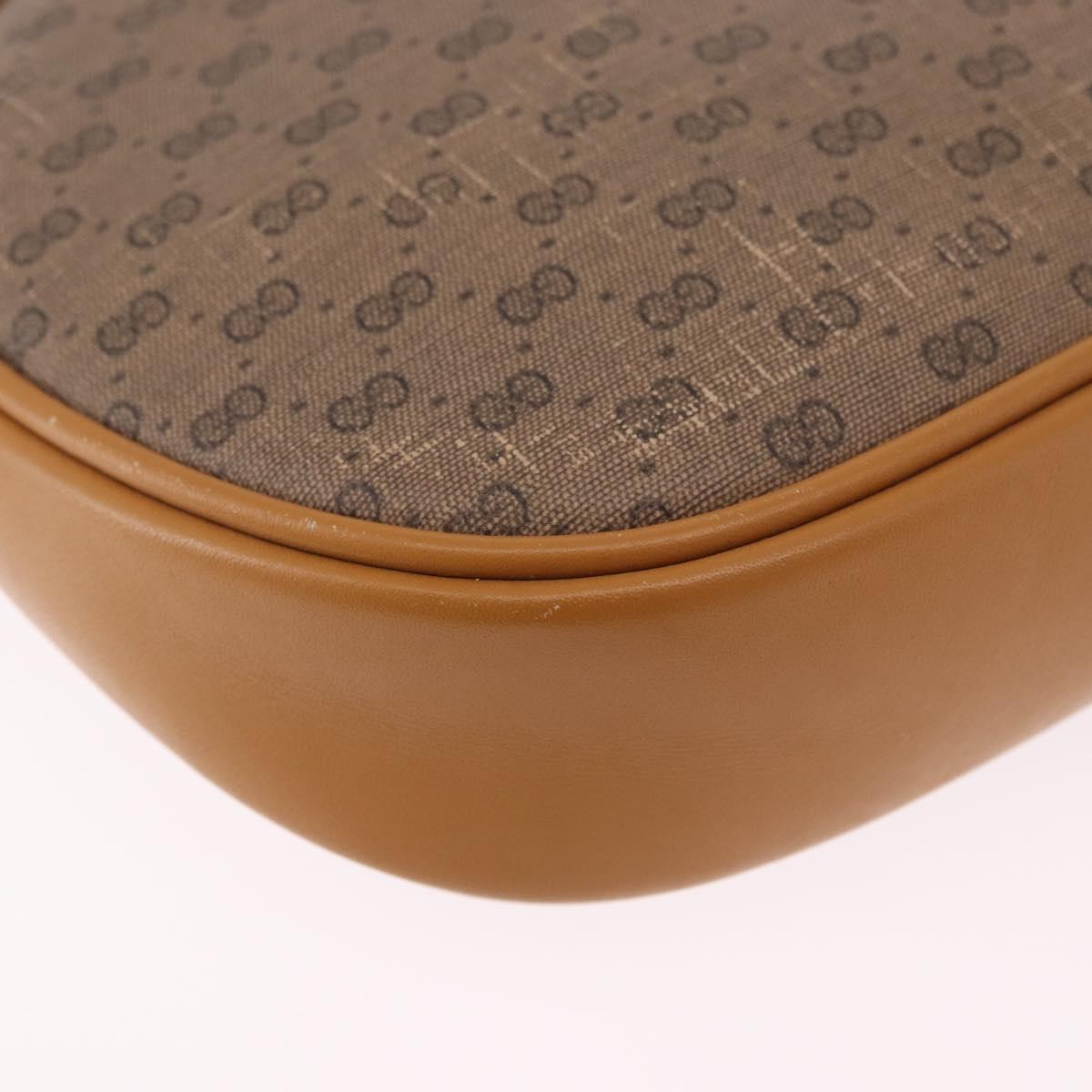 GUCCI Micro GG Supreme Shoulder Bag PVC Beige Gold 007 86 0094 Auth 193509