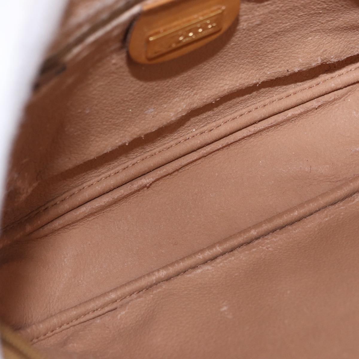 GUCCI Micro GG Supreme Shoulder Bag PVC Beige Gold 007 86 0094 Auth 193509