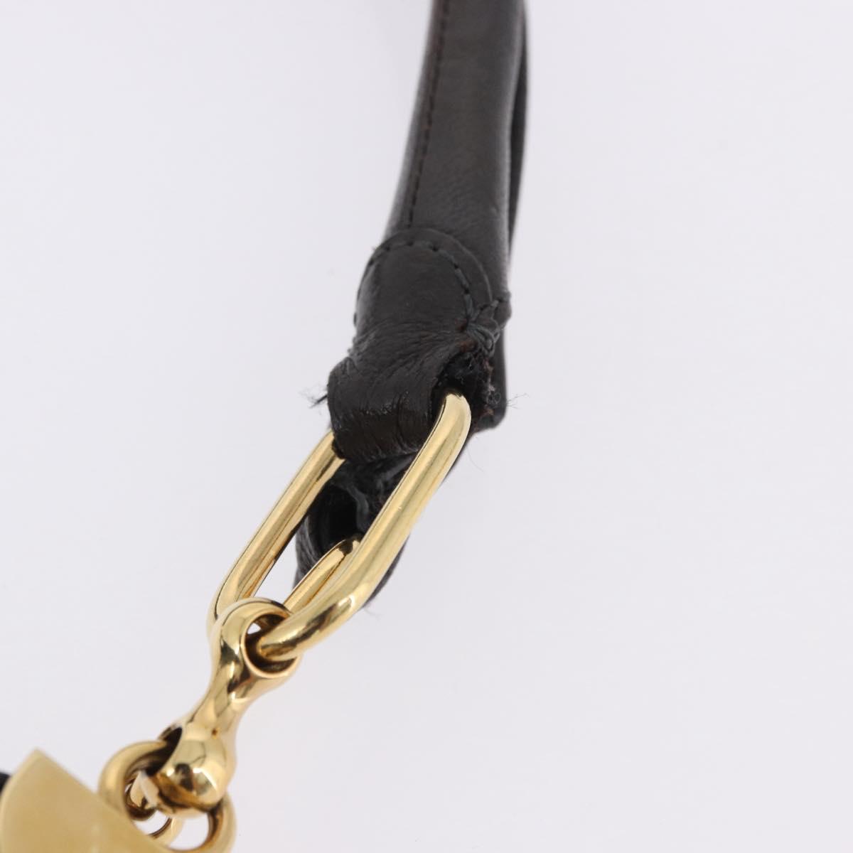 Chloe Irene Shoulder Bag Leather Brown Gold Auth 193511A