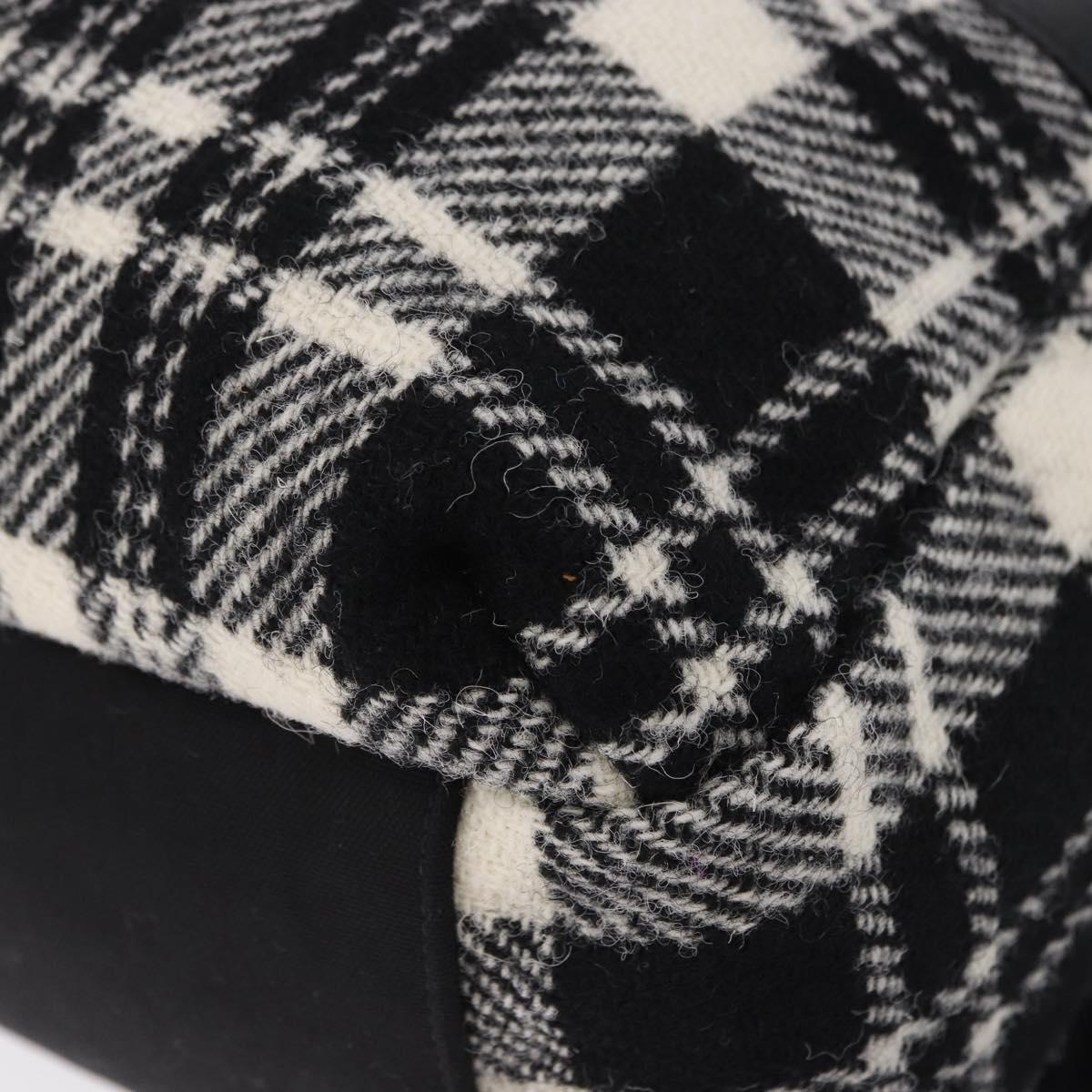 SAINT LAURENT Backpack Wool Black Silver Auth 193512V