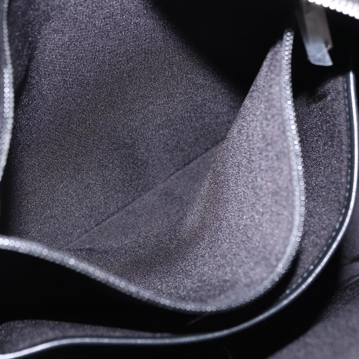 SAINT LAURENT Backpack Wool Black Silver Auth 193512V