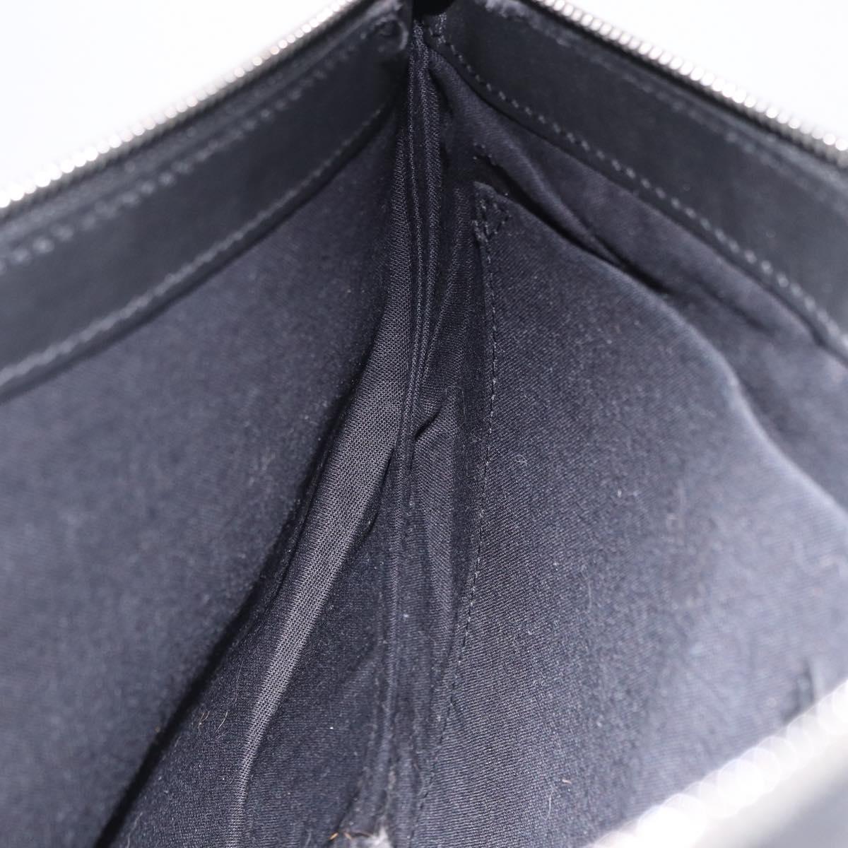 BALENCIAGA Clutch Bag Leather Black Silver 373834 Auth 193517A