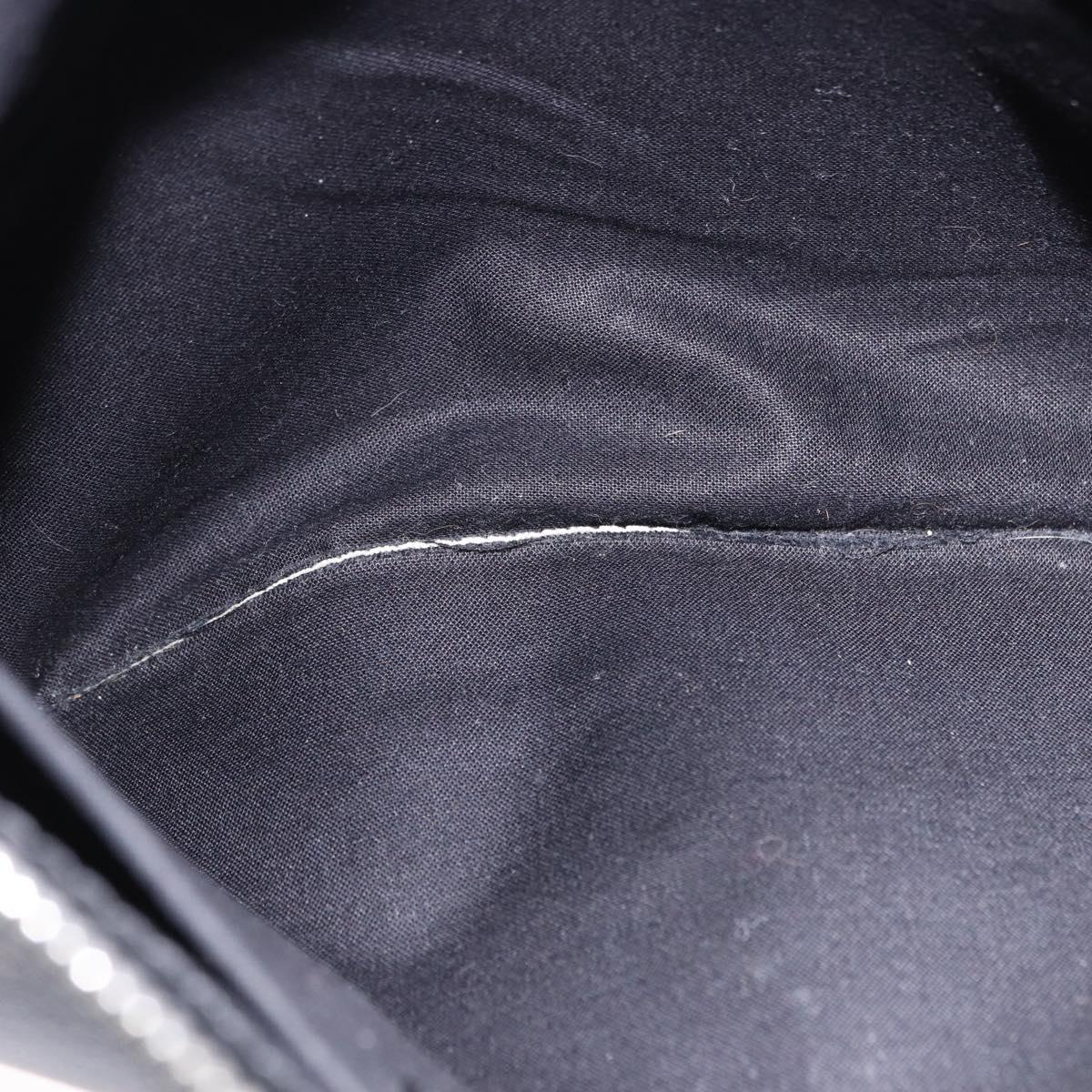 BALENCIAGA Clutch Bag Leather Black Silver 373834 Auth 193517A