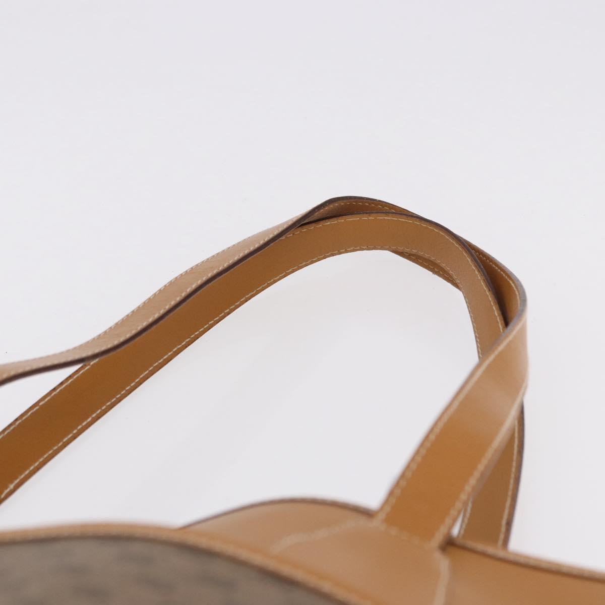 GUCCI Micro GG Supreme Tote Bag PVC Beige Gold Auth 193519