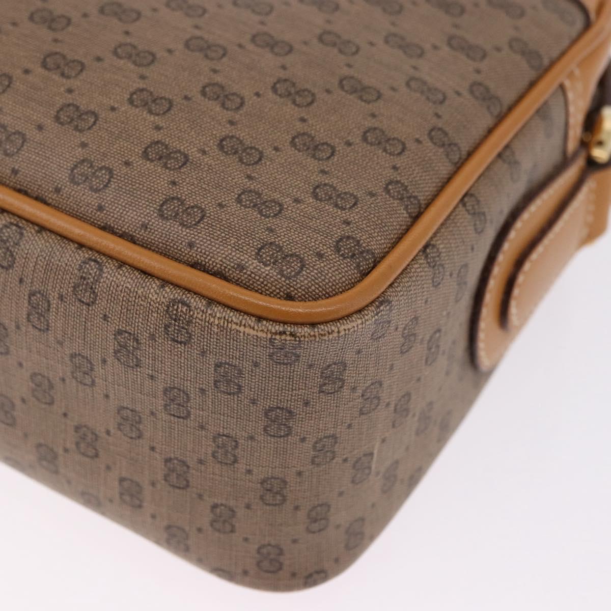 GUCCI Micro GG Supreme Shoulder Bag PVC Beige Gold 001 56 0942 Auth 193523