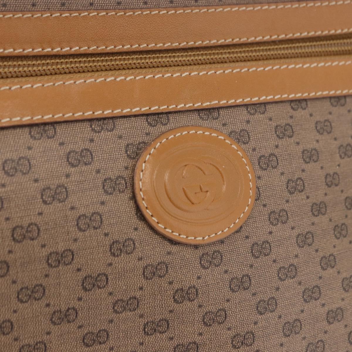 GUCCI Micro GG Supreme Shoulder Bag PVC Beige Gold 001 56 0942 Auth 193523