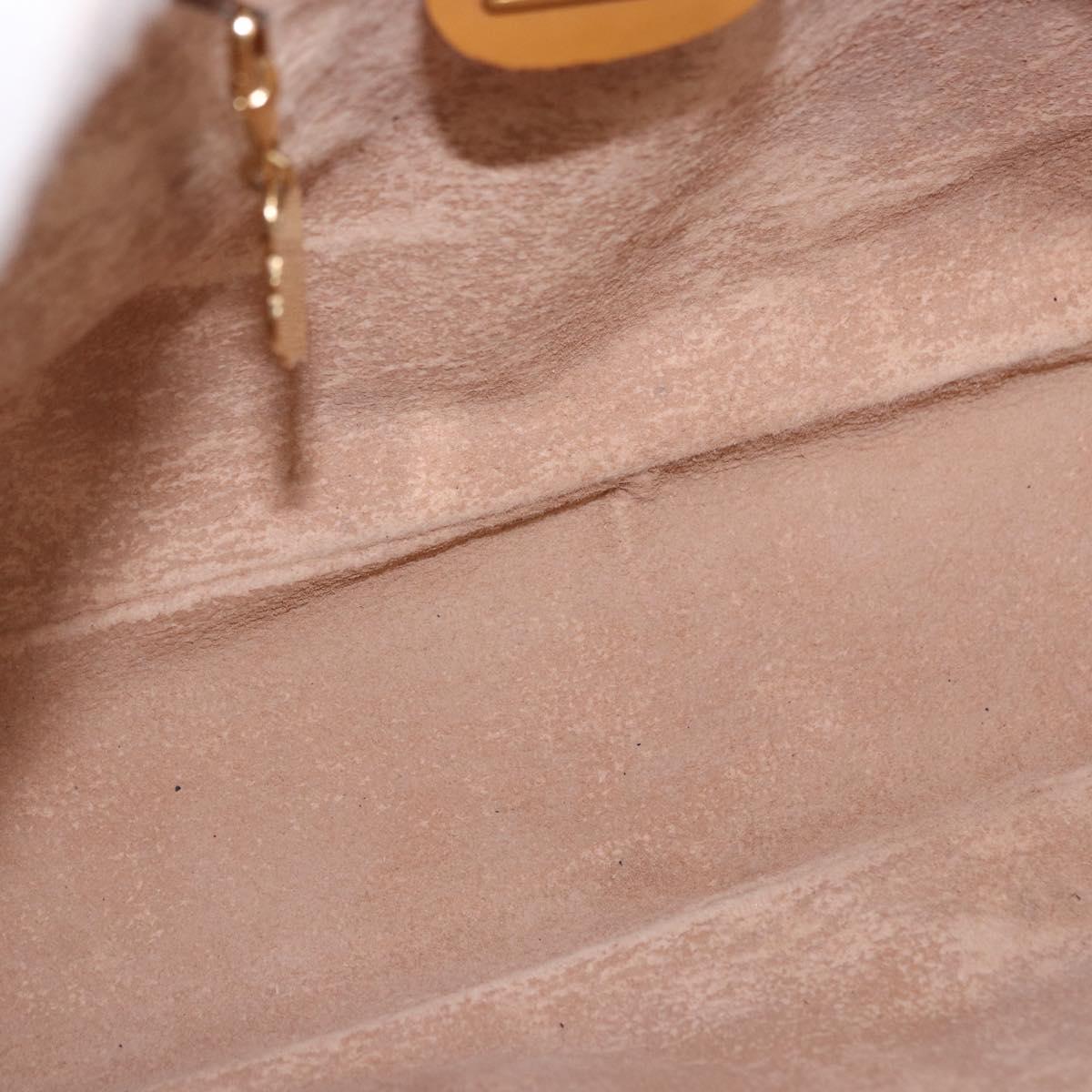 GUCCI Micro GG Supreme Shoulder Bag PVC Beige Gold 001 56 0942 Auth 193523