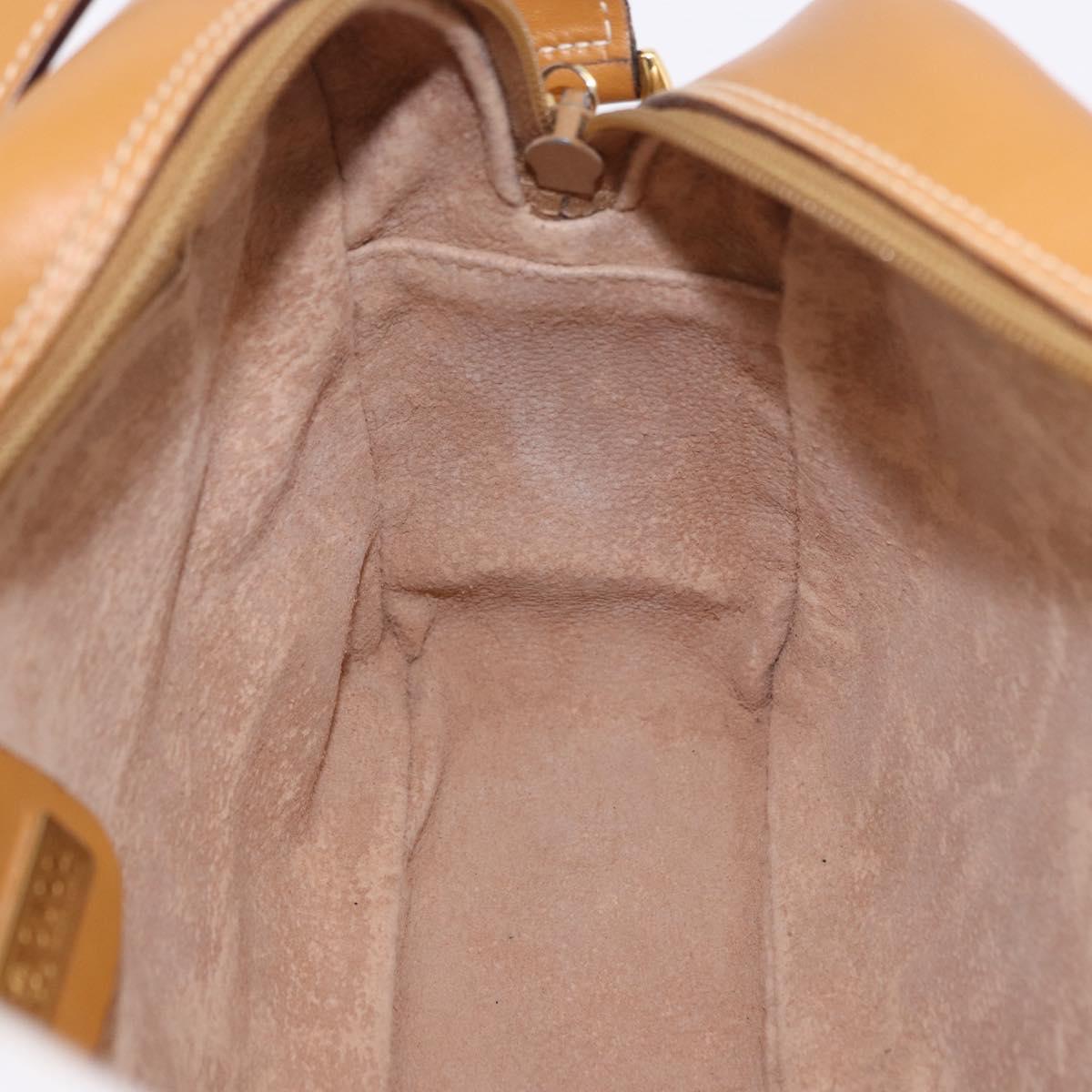 GUCCI Micro GG Supreme Shoulder Bag PVC Beige Gold 001 56 0942 Auth 193523
