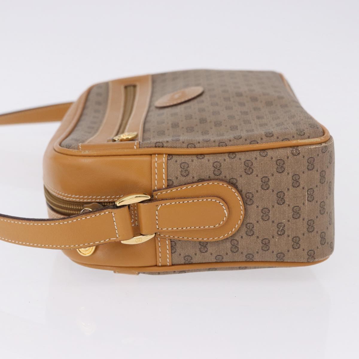 GUCCI Micro GG Supreme Shoulder Bag PVC Beige Gold 001 56 0942 Auth 193523