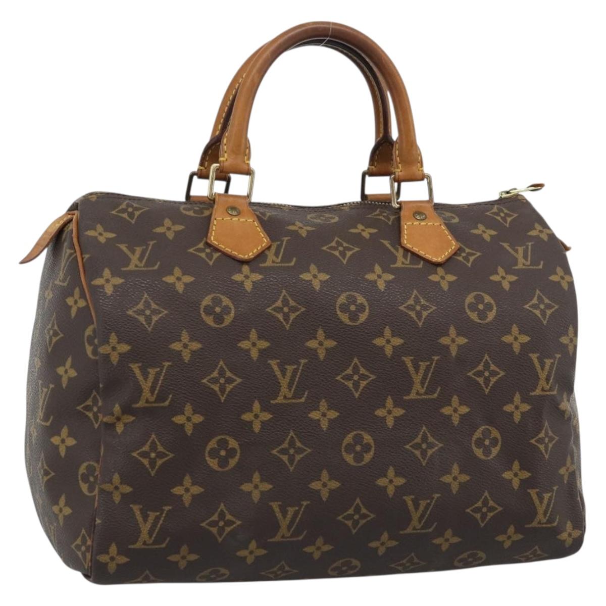 LOUIS VUITTON Monogram Speedy 30 Hand Bag M41526 LV Auth 193529