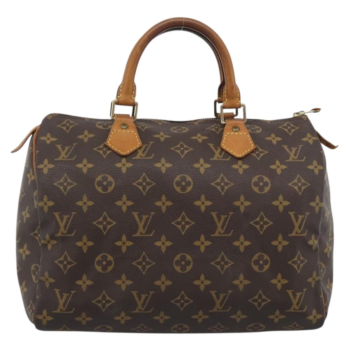 LOUIS VUITTON Monogram Speedy 30 Hand Bag M41526 LV Auth 193529