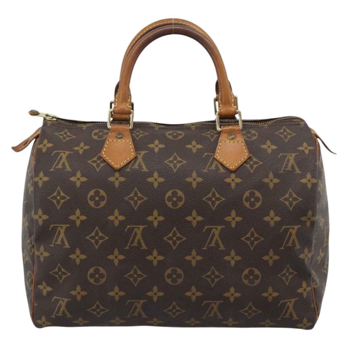 LOUIS VUITTON Monogram Speedy 30 Hand Bag M41526 LV Auth 193529