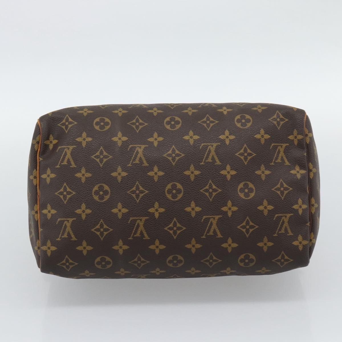 LOUIS VUITTON Monogram Speedy 30 Hand Bag M41526 LV Auth 193529