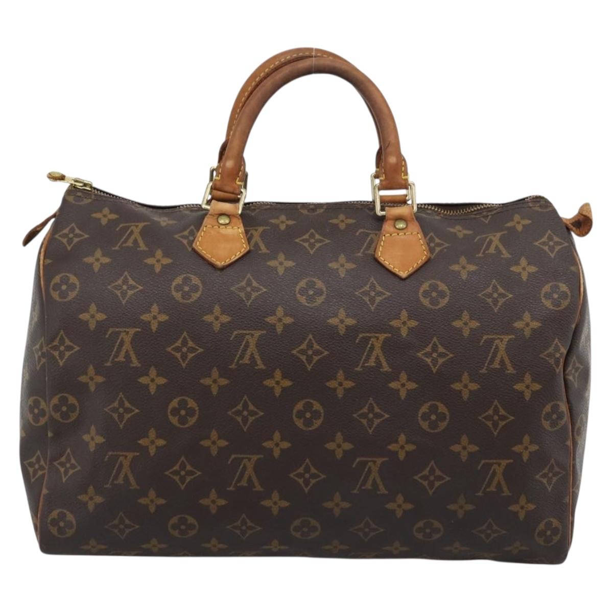 LOUIS VUITTON Monogram Speedy 35 Hand Bag M41524 LV Auth 193533