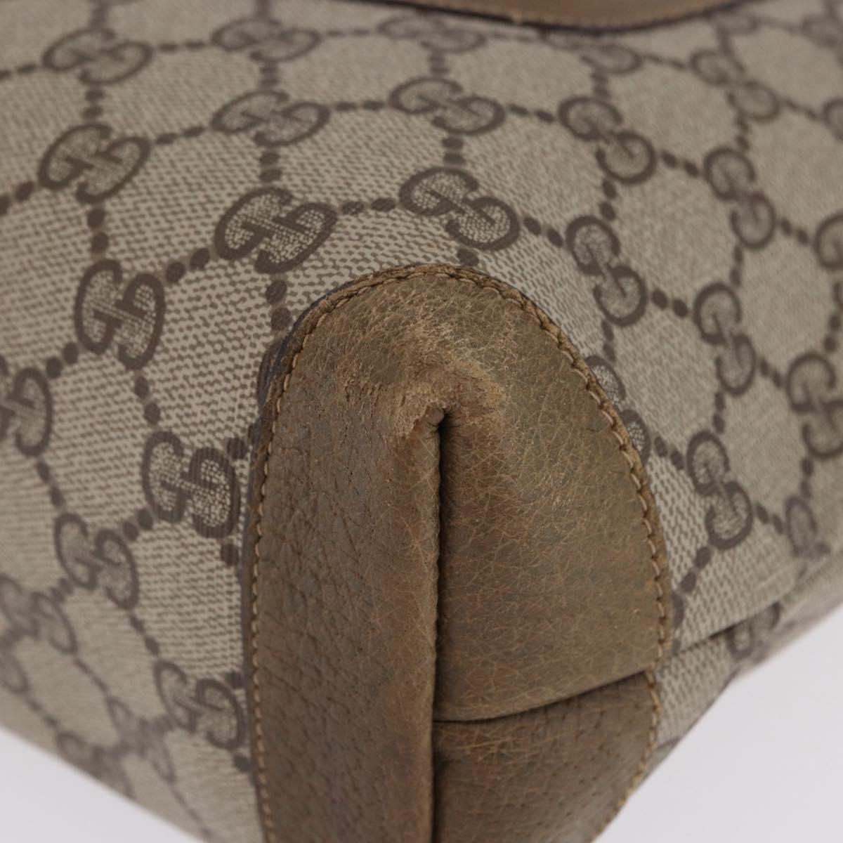GUCCI GG Supreme Tote Bag PVC Beige Gold 002 103 1301 Auth 193534