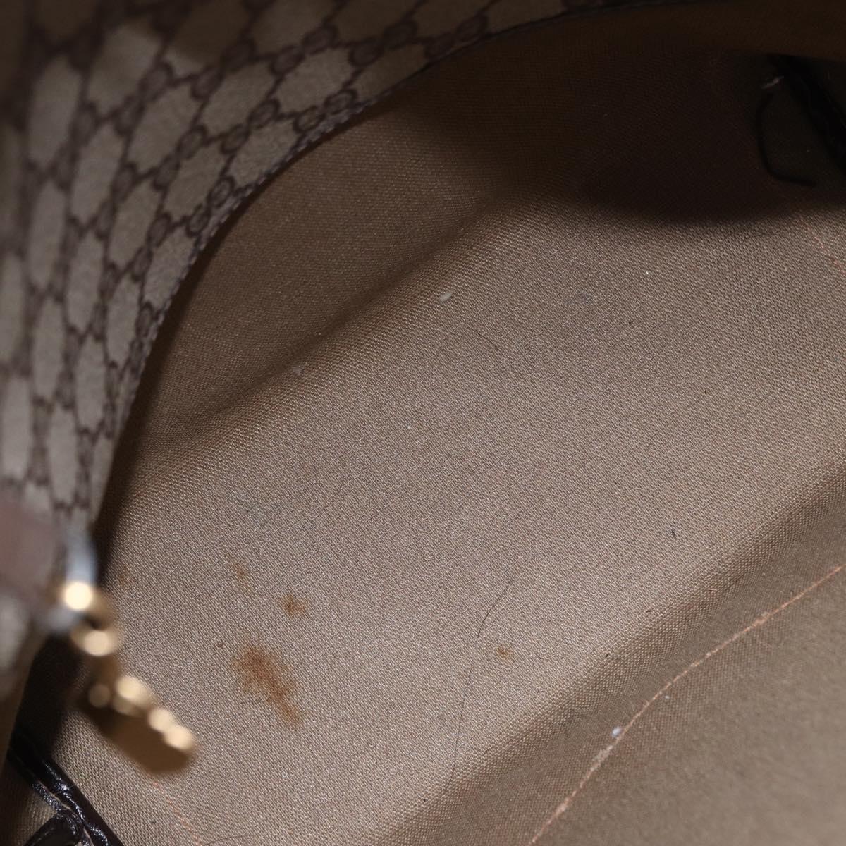 GUCCI GG Supreme Tote Bag PVC Beige Gold 002 103 1301 Auth 193534