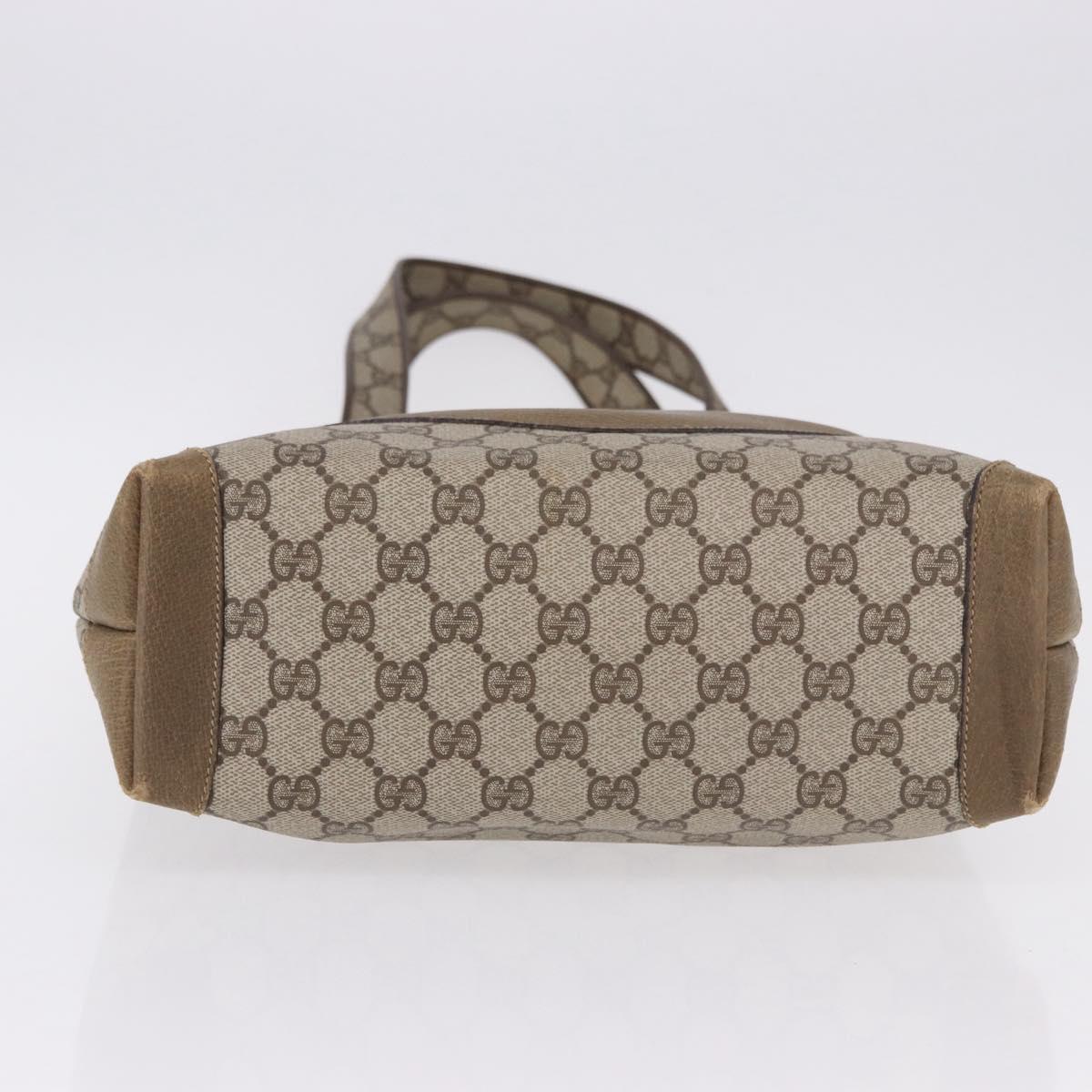 GUCCI GG Supreme Tote Bag PVC Beige Gold 002 103 1301 Auth 193534