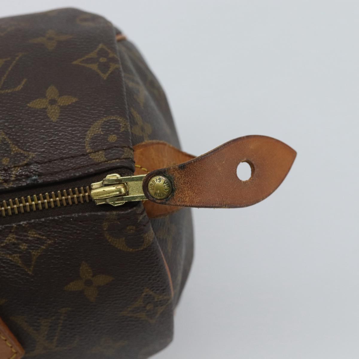 LOUIS VUITTON Monogram Speedy 30 Hand Bag M41526 LV Auth 193544