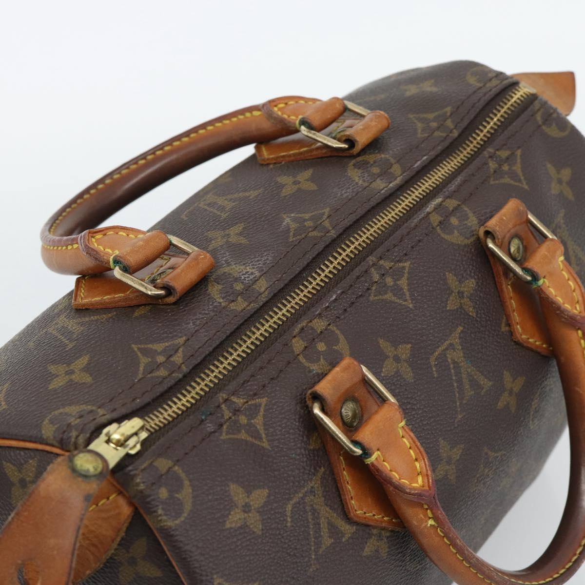 LOUIS VUITTON Monogram Speedy 30 Hand Bag M41526 LV Auth 193544