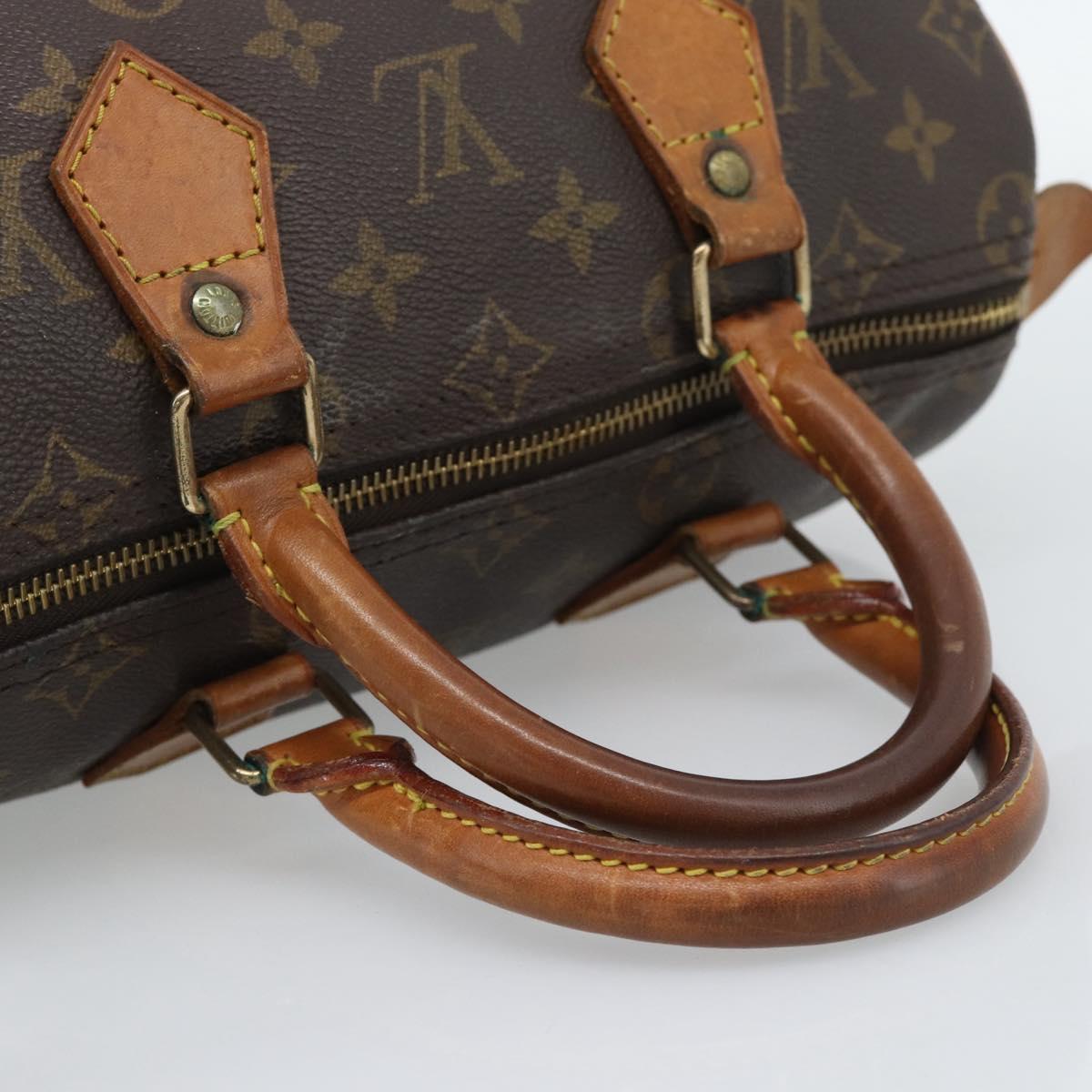LOUIS VUITTON Monogram Speedy 30 Hand Bag M41526 LV Auth 193544