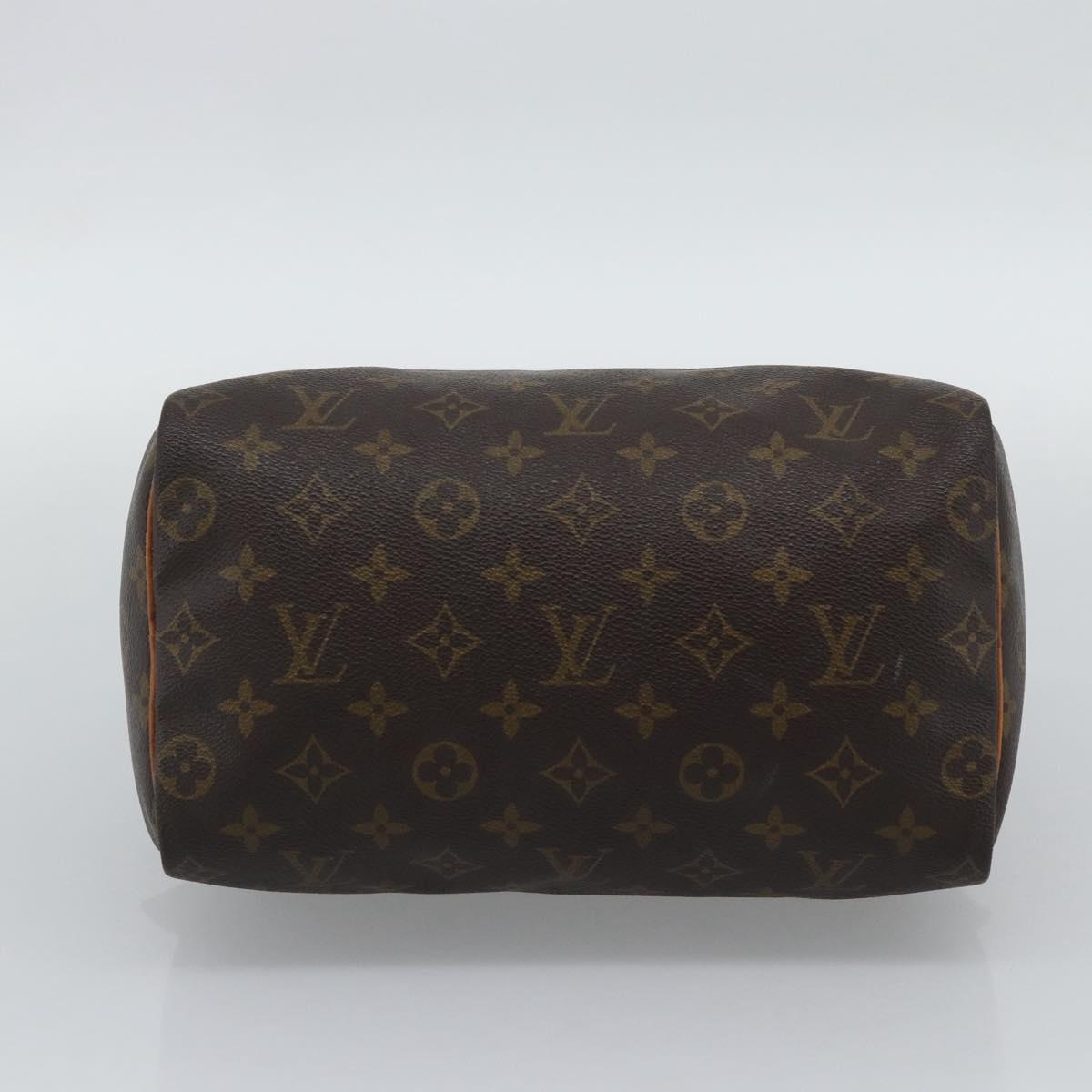 LOUIS VUITTON Monogram Speedy 30 Hand Bag M41526 LV Auth 193544