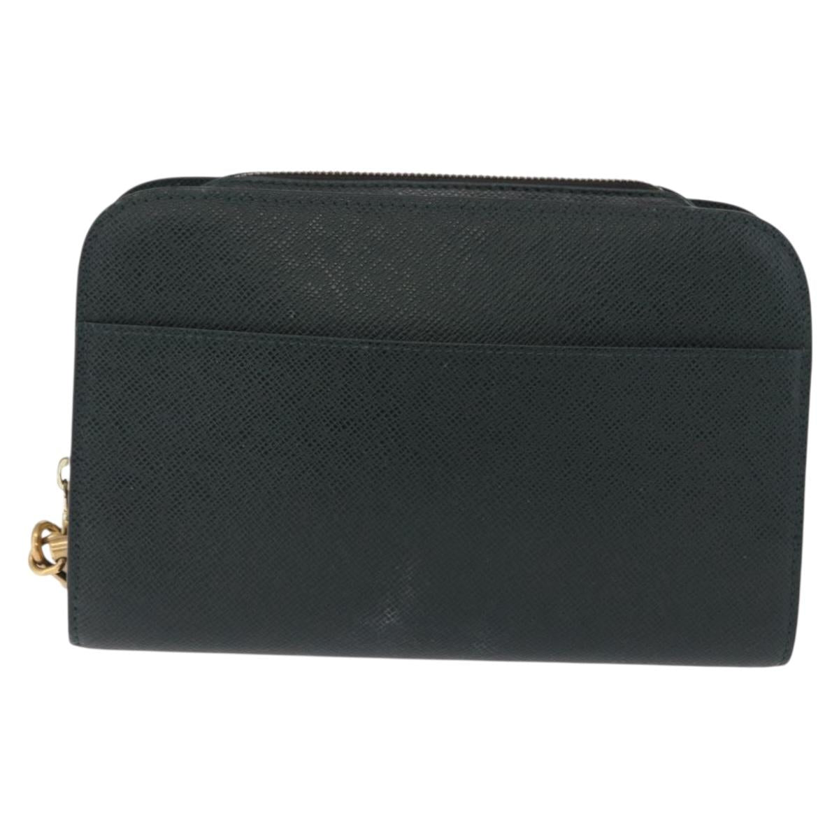 LOUIS VUITTON Taiga Baikal Clutch Bag Epicea M30184 LV Auth 193545A
