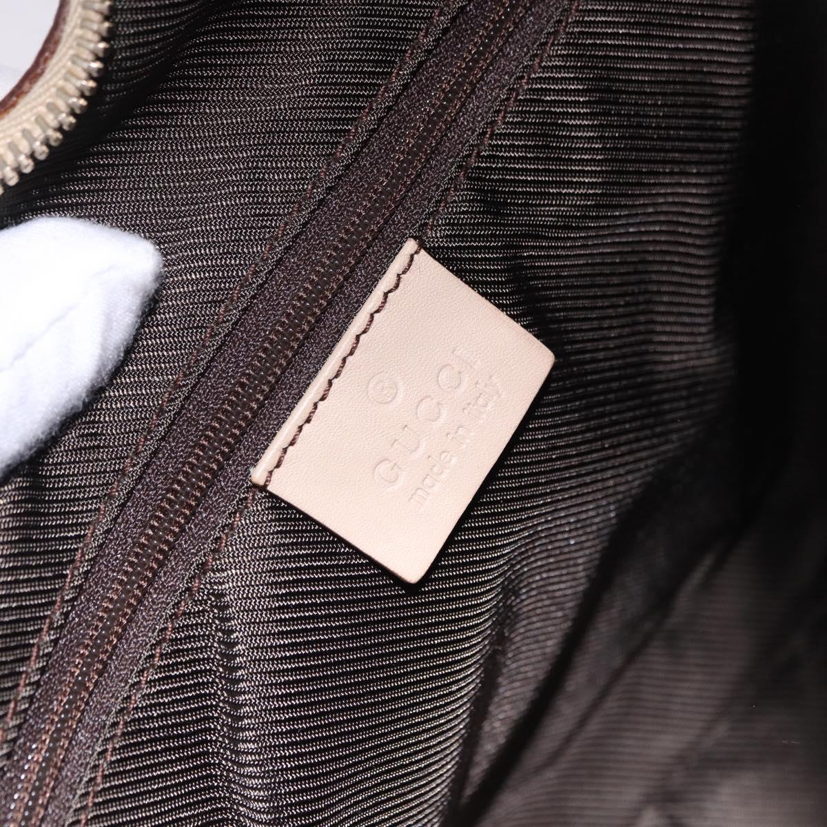 GUCCI GG Canvas Shoulder Bag Beige Gold 73885 Auth 193546A