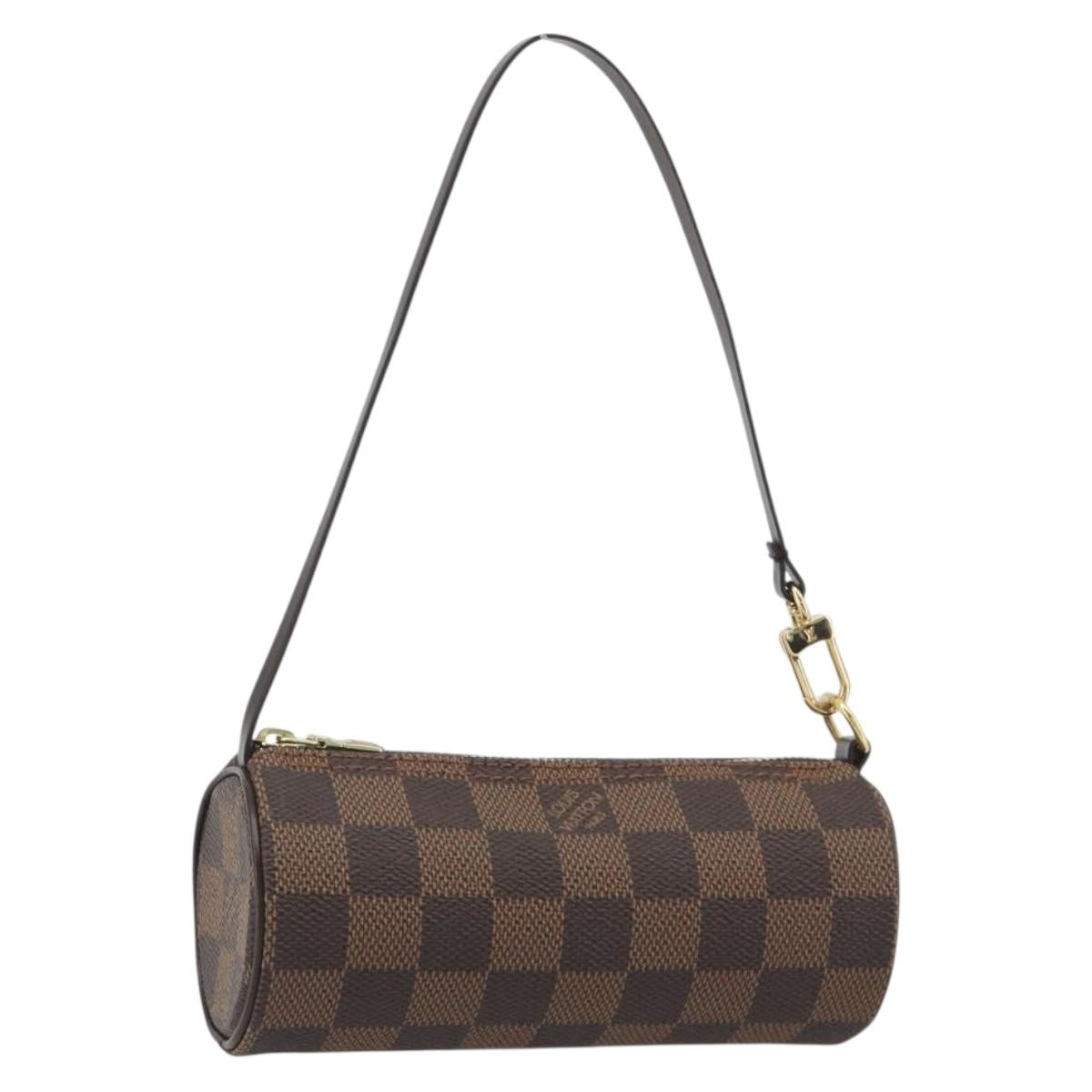 LOUIS VUITTON Damier Ebene Papillon Pouch LV Auth 193550V