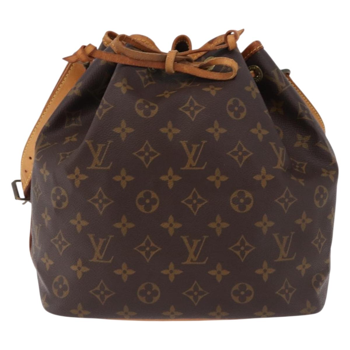 LOUIS VUITTON Monogram Petit Noe Shoulder Bag M42226 LV Auth 193551A