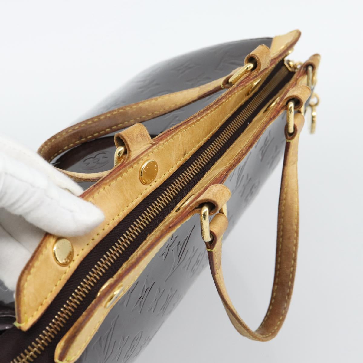 LOUIS VUITTON Monogram Vernis Blair MM Bag 2way Amarante M91619 LV Auth 193557