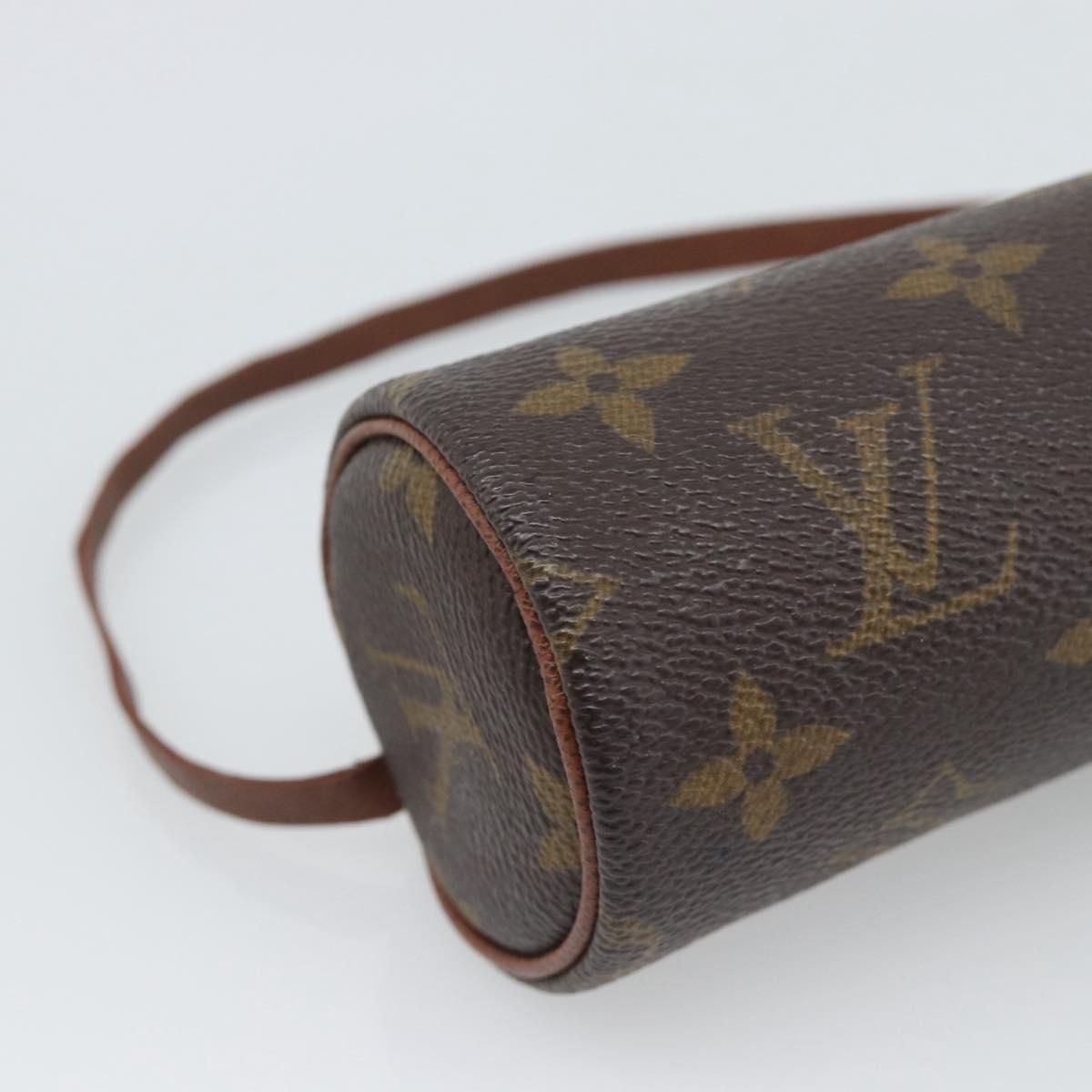 LOUIS VUITTON Monogram Papillon Pouch LV Auth 193561