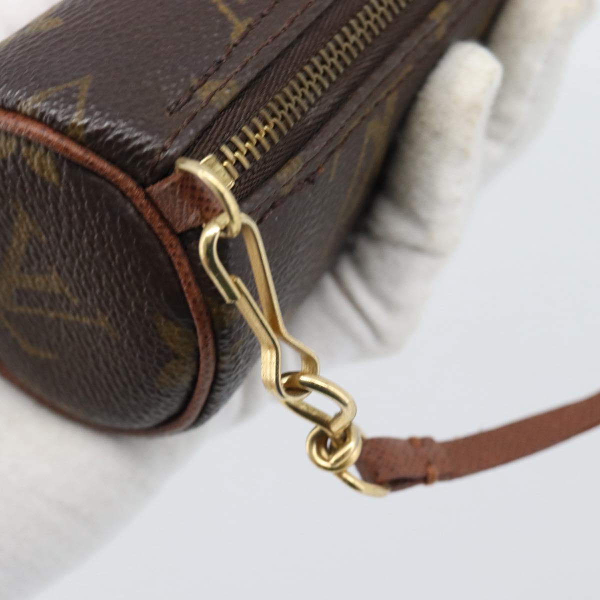 LOUIS VUITTON Monogram Papillon Pouch LV Auth 193561