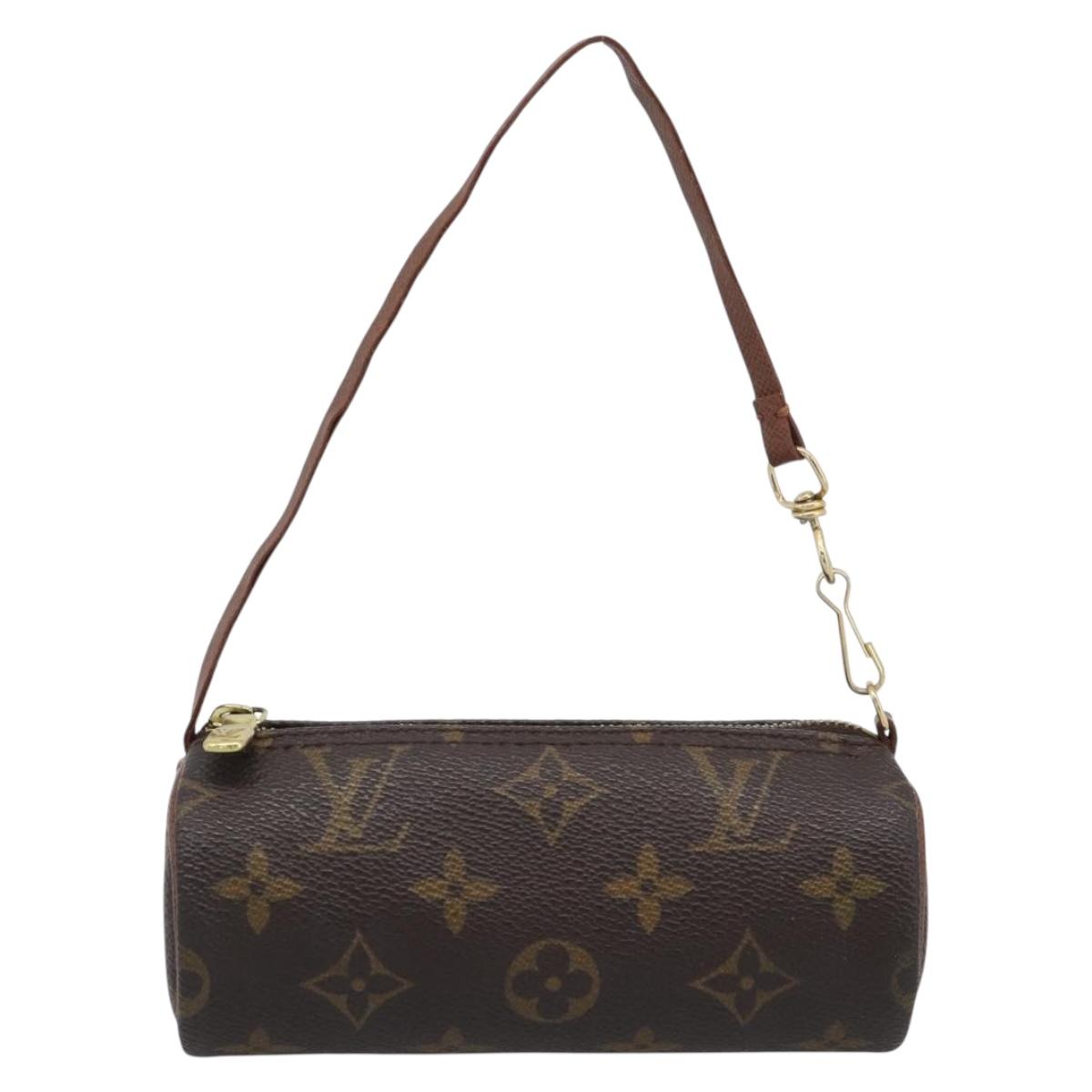 LOUIS VUITTON Monogram Papillon Pouch LV Auth 193561