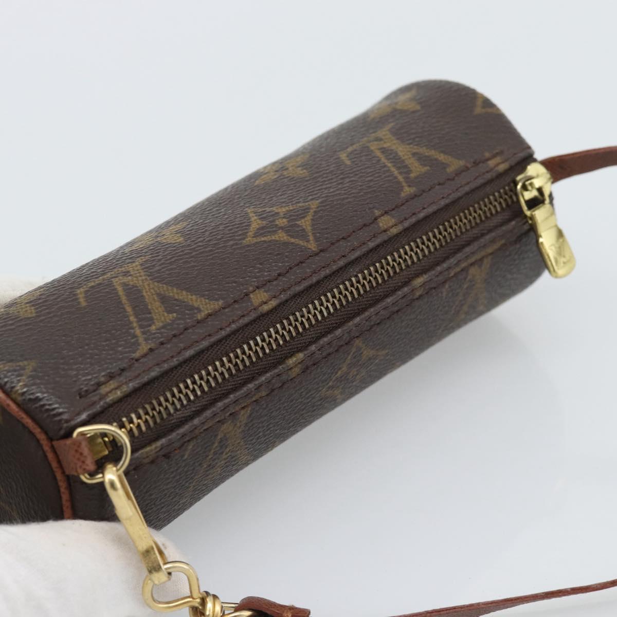 LOUIS VUITTON Monogram Papillon Pouch LV Auth 193561