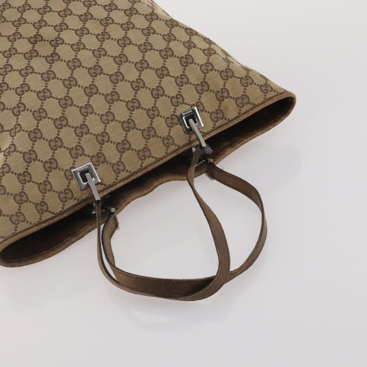 GUCCI GG Canvas Sherry Line Tote Bag 2 Set Beige Auth 193567