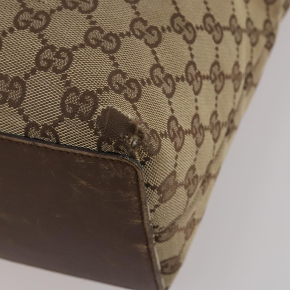 GUCCI GG Canvas Sherry Line Tote Bag 2 Set Beige Auth 193567