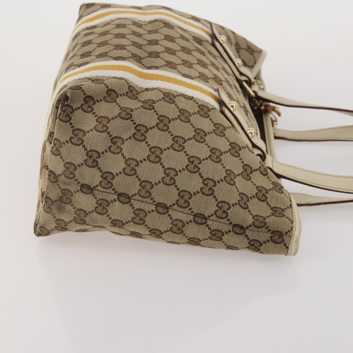 GUCCI GG Canvas Sherry Line Tote Bag 2 Set Beige Auth 193567